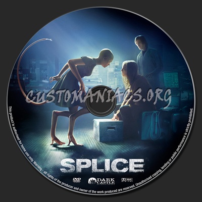Splice dvd label