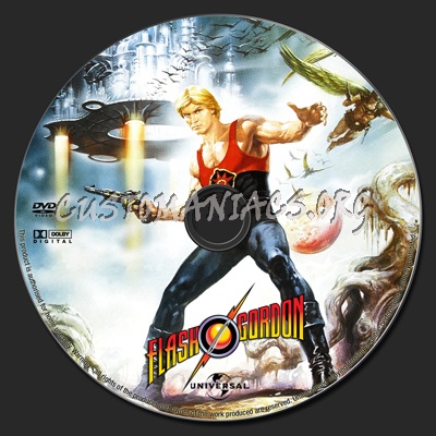 Flash Gordon dvd label