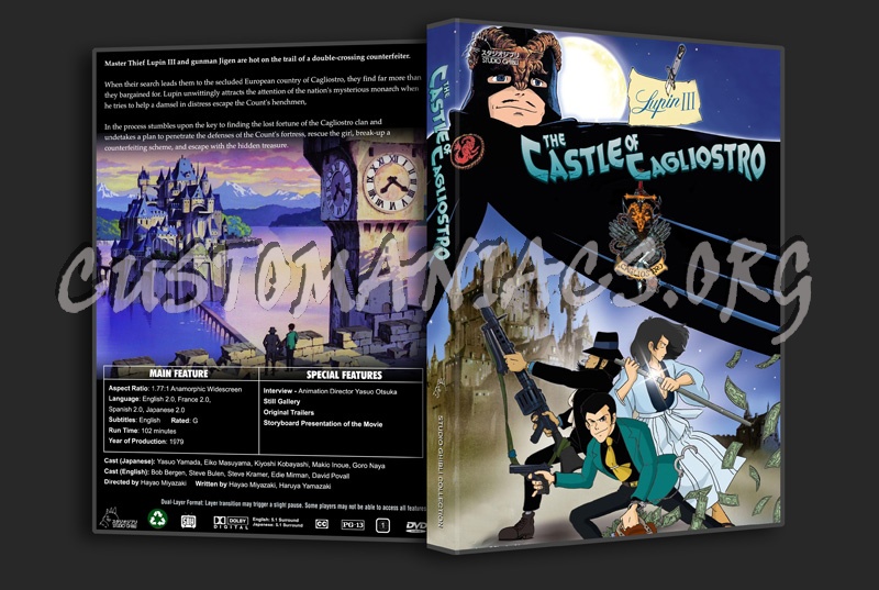 The Castle of Cagliostro dvd cover
