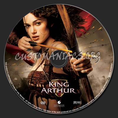 King Arthur dvd label