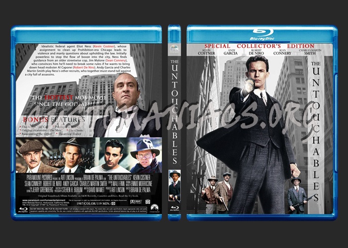 The Untouchables blu-ray cover