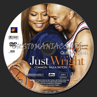 Just Wright dvd label