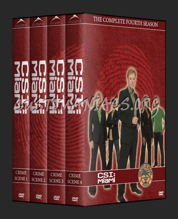 CSI - Miami Season 1-4 dvd cover