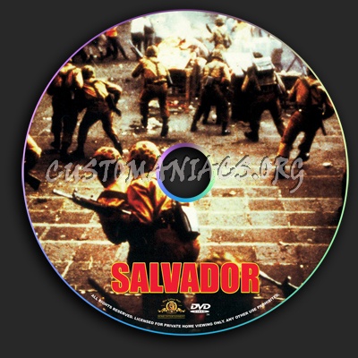 Salvador dvd label