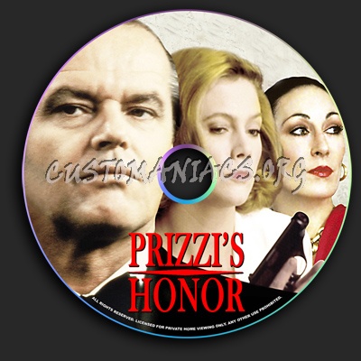 Prizzi's Honor dvd label