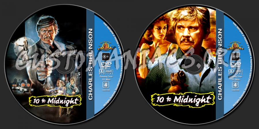 Charles Bronson Collection - 10 To Midnight dvd label