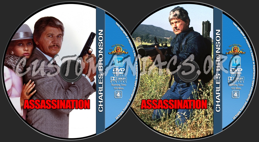 Charles Bronson Collection - Assassination dvd label