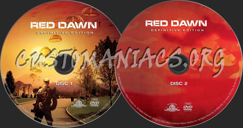 Red Dawn dvd label