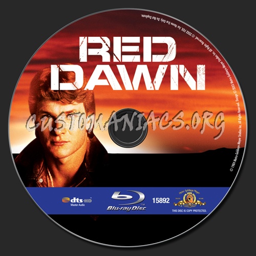 Red Dawn blu-ray label