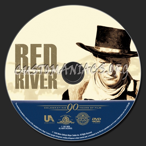 Red River dvd label