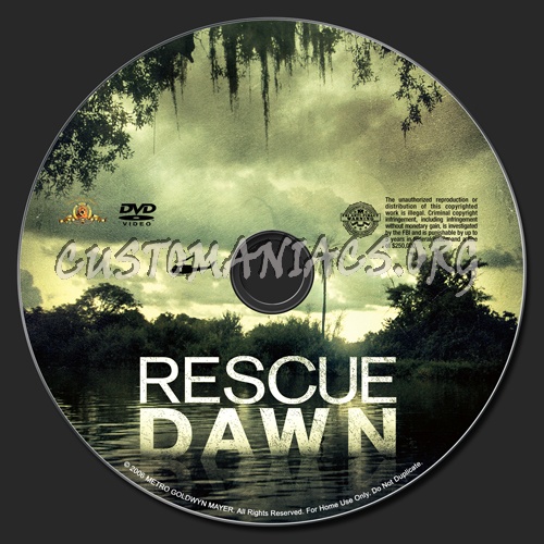 Rescue Dawn dvd label