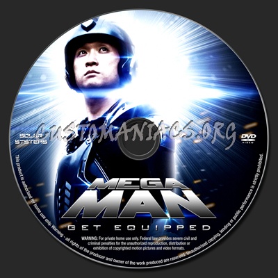 Mega Man dvd label