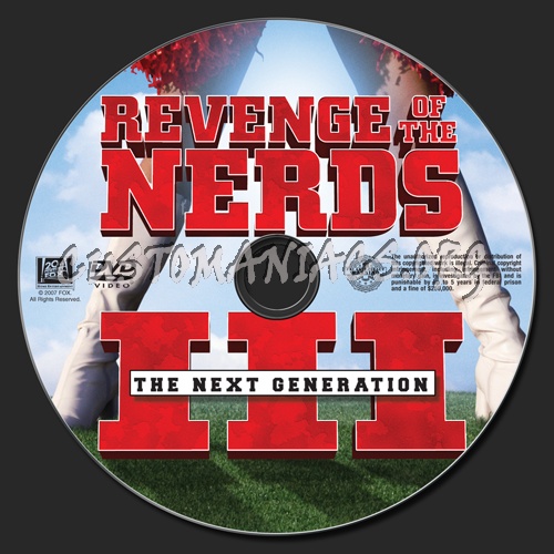 Revenge of the Nerds 3 dvd label