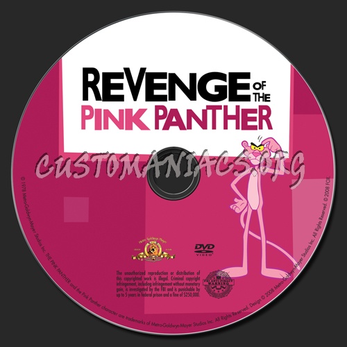 Revenge of the Pink Panther dvd label