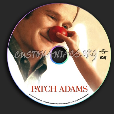 Patch Adams dvd label