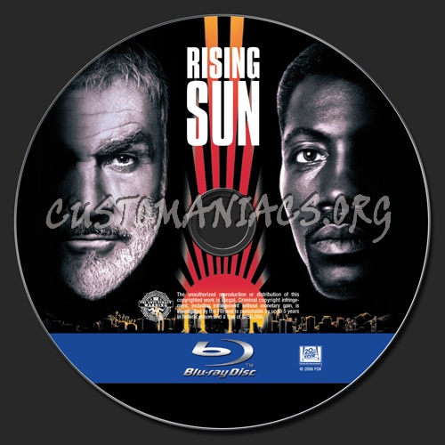 Rising Sun blu-ray label