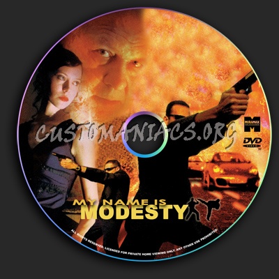 My Name is Modesty dvd label