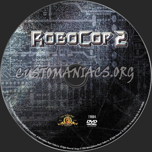 Robocop 2 dvd label