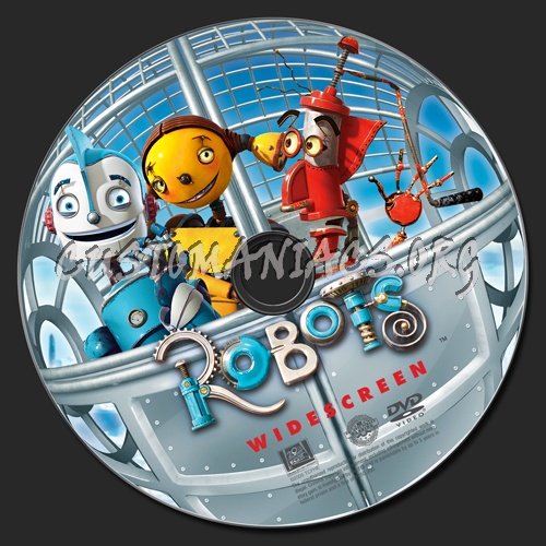Robots dvd label