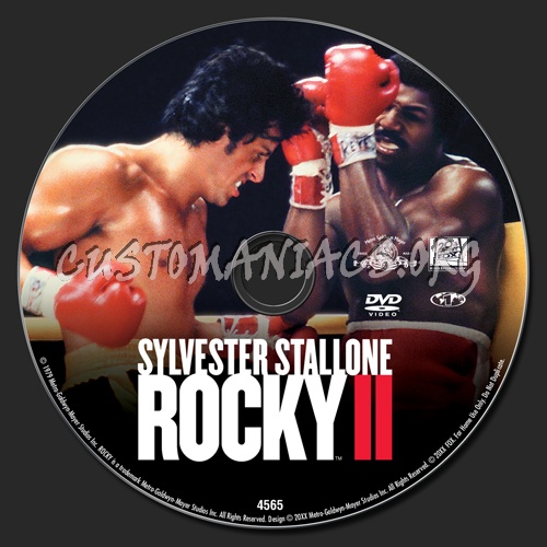 Rocky 2 dvd label