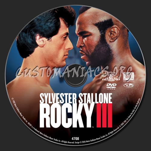 Rocky 3 dvd label