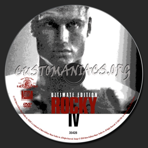 Rocky 4 dvd label