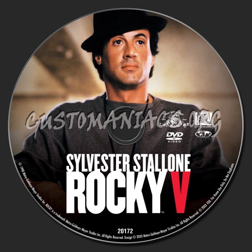 Rocky 5 dvd label