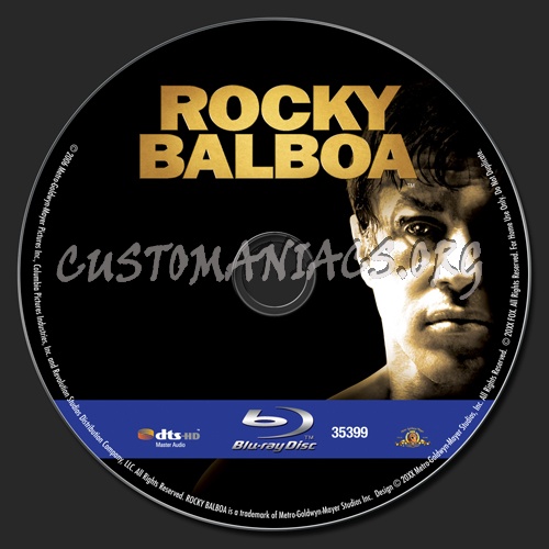 Rocky Balboa blu-ray label