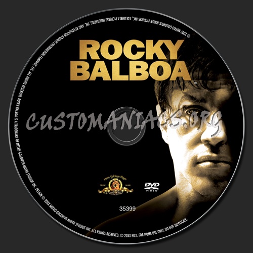 Rocky Balboa dvd label