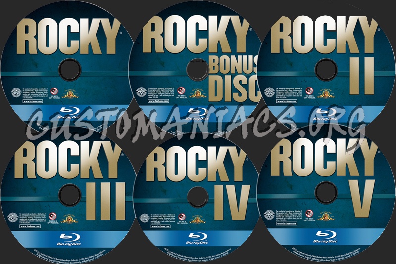 Rocky Collection blu-ray label