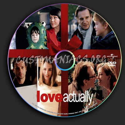 Love Actually dvd label