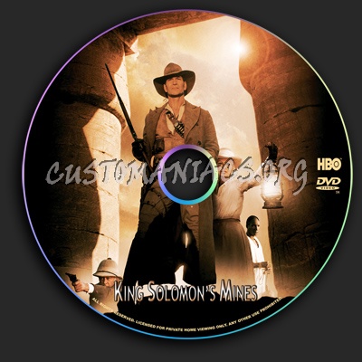 King Solomon's Mines dvd label