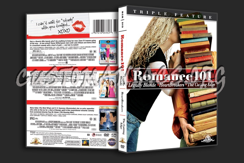 Romance 101: Legally Blonde / Heartbreakers / The Cutting Edge dvd cover