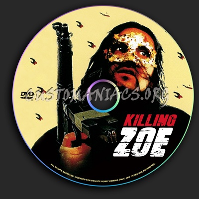 Killing Zoe dvd label