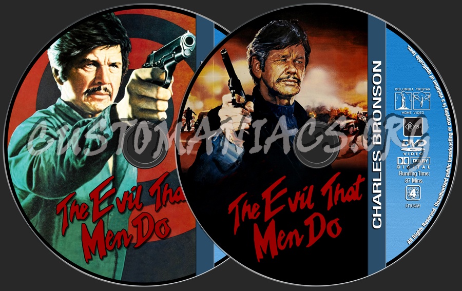 Charles Bronson Collection - The Evil That Men Do dvd label