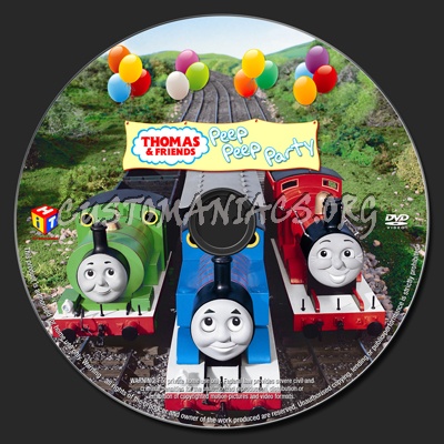 Thomas & Friends Peep Peep Party dvd label
