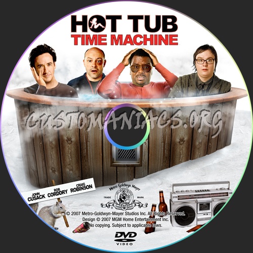 Hot Tub Time Machine dvd label
