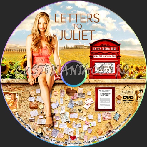 Letters To Juliet dvd label