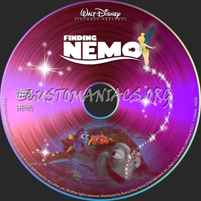 Finding Nemo dvd label