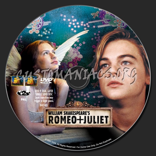 Romeo + Juliet dvd label - DVD Covers & Labels by Customaniacs, id 