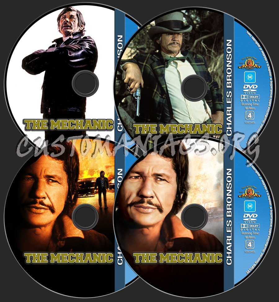 Charles Bronson Collection - The Mechanic dvd label
