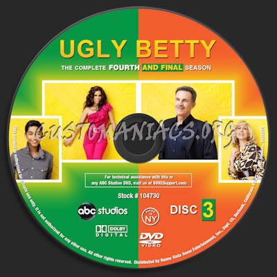 Ugly Betty Season 4 dvd label