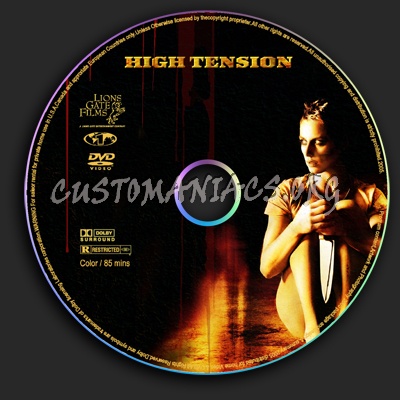 High Tension dvd label