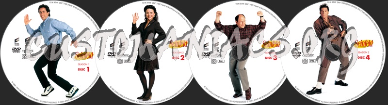 Seinfeld Season 1&2 dvd label