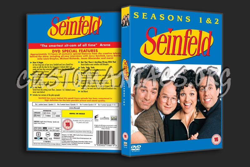 Seinfeld Season 1&2 dvd cover