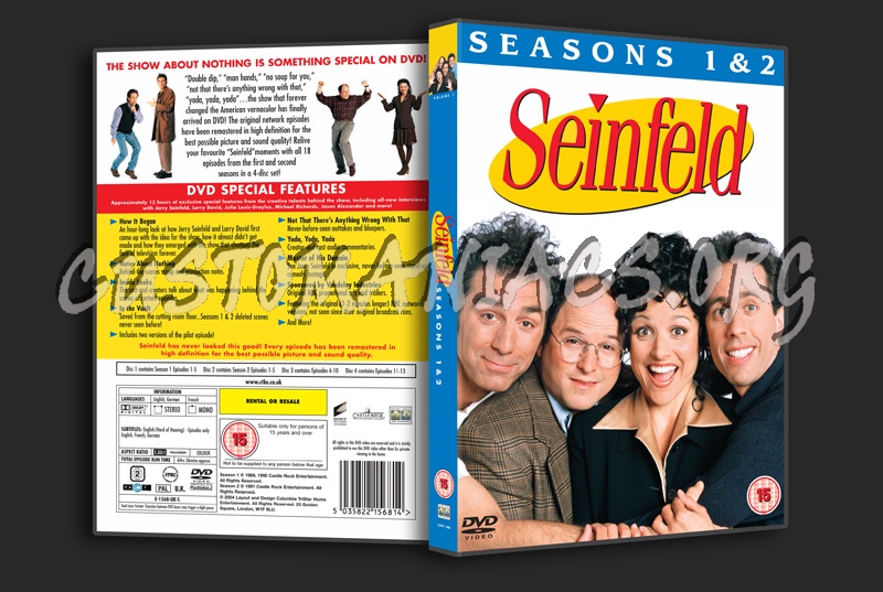 Seinfeld Season 1&2 dvd cover