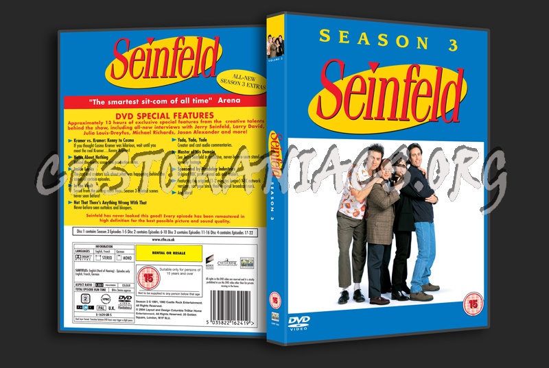 DVD Covers & Labels by Customaniacs - View Single Post - Seinfeld Season 3