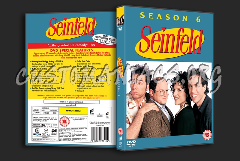 Seinfeld Season 6 dvd cover