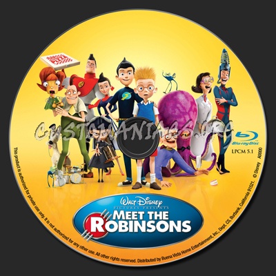 Meet the Robinsons blu-ray label