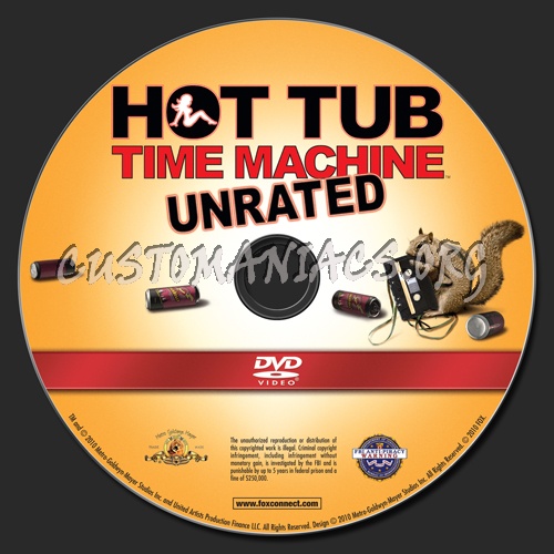 Hot Tub Time Machine dvd label